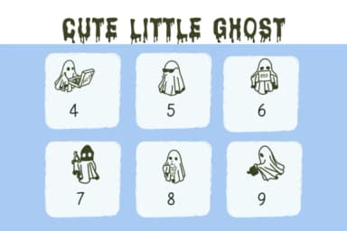Cute Little Ghost by Nongyao — Dingbats Font — thumbnail 4