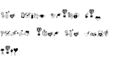 Cute Love by onoborgol — Dingbats Font — thumbnail 5