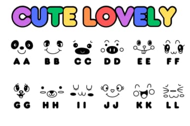 Cute Lovely by Chonada — Dingbats Font — thumbnail 2