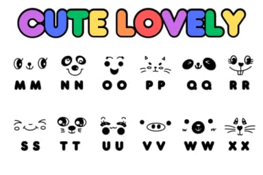 Cute Lovely by Chonada — Dingbats Font — thumbnail 3
