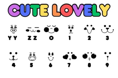 Cute Lovely by Chonada — Dingbats Font — thumbnail 4