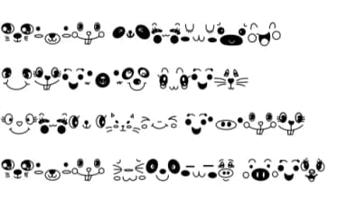 Cute Lovely by Chonada — Dingbats Font — thumbnail 8