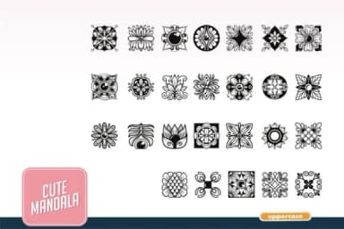 Cute Mandala by onoborgol — Dingbats Font — thumbnail 2