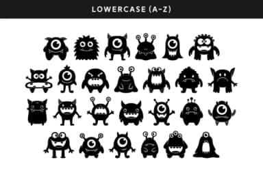 Cute Monster by Situjuh — Dingbats Font — thumbnail 5