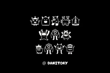 Cute Monster by danita.kukkai — Dingbats Font — thumbnail 4