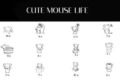 Cute Mouse Life by Heartcraft Atelier — Dingbats Font — thumbnail 3