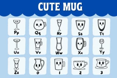 Cute Mug by Natchuta — Dingbats Font — thumbnail 3