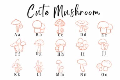 Cute Mushroom by Suphitchaya — Dingbats Font — thumbnail 2