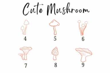 Cute Mushroom by Suphitchaya — Dingbats Font — thumbnail 4
