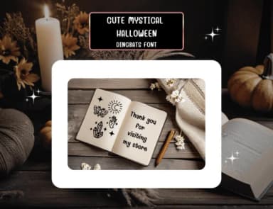Cute Mystical Halloween by Distiny4919 — Dingbats Font — thumbnail 8