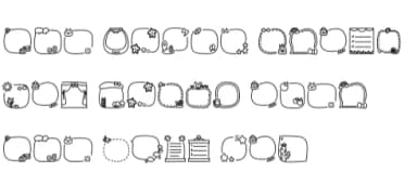 Cute Note by Chonada — Dingbats Font — thumbnail 8