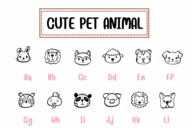 Cute Pet Animal by PraewDesigns — Dingbats Font — thumbnail 2