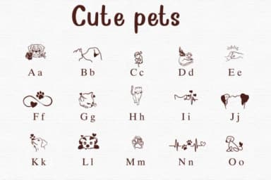 Cute Pets by Nongyao — Dingbats Font — thumbnail 2