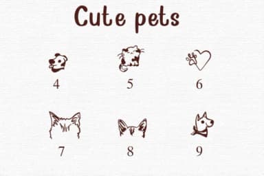 Cute Pets by Nongyao — Dingbats Font — thumbnail 4