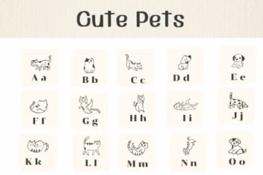 Cute Pets by Ketsarin — Dingbats Font — thumbnail 2