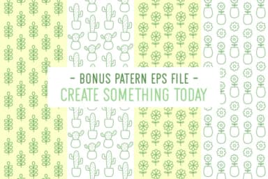 Cute Pots by Kelik - 7NTypes — Dingbats Font — thumbnail 6