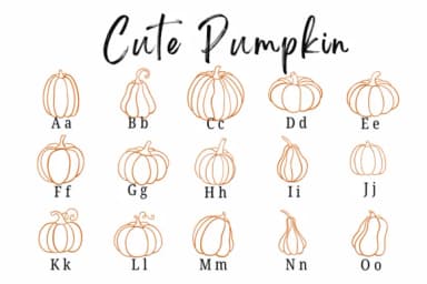 Cute Pumpkin by Suphitchaya — Dingbats Font — thumbnail 2
