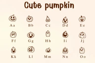 Cute Pumpkin by Sontaya — Dingbats Font — thumbnail 2