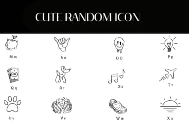 Cute Random Icons by Heartcraft Atelier — Dingbats Font — thumbnail 3