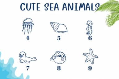Cute Sea Animals by CHANOK — Dingbats Font — thumbnail 4