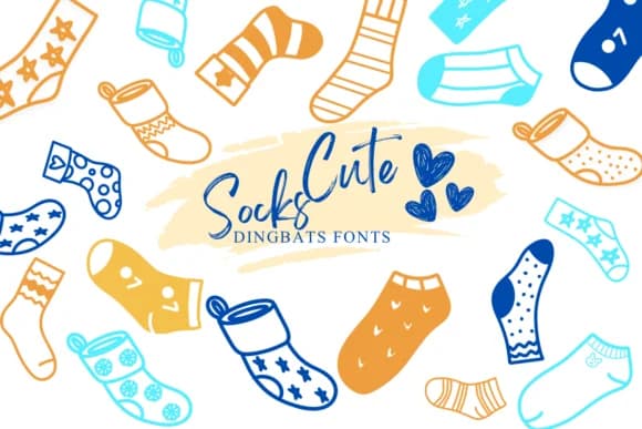 Cute Socks by Suphitchaya — Dingbats Font