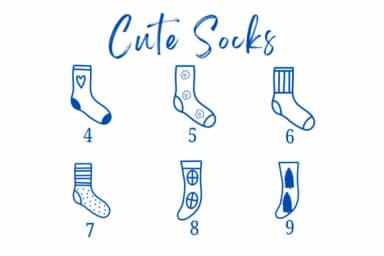 Cute Socks by Suphitchaya — Dingbats Font — thumbnail 4