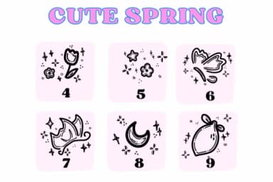 Cute Spring by Suphitchaya — Dingbats Font — thumbnail 4
