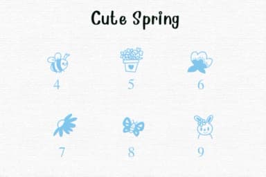 Cute Spring by Nongyao — Dingbats Font — thumbnail 4