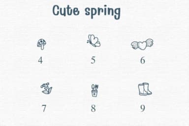 Cute Spring by Sontaya — Dingbats Font — thumbnail 4