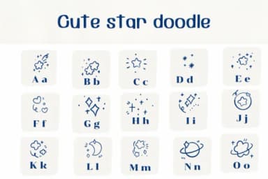 Cute Star Doodle by Ketsarin — Dingbats Font — thumbnail 2