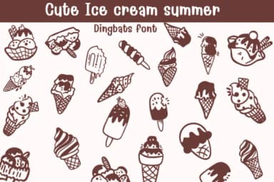 Cute Summer by Sontaya — Dingbats Font — thumbnail 8