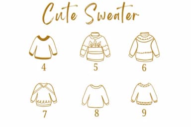 Cute Sweater by Suphitchaya — Dingbats Font — thumbnail 4