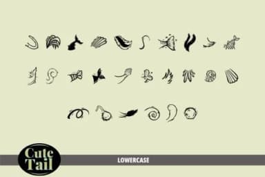 Cute Tail by onoborgol — Dingbats Font — thumbnail 3