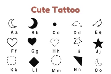 Cute Tattoo by Nun Sukhwan — Dingbats Font — thumbnail 2