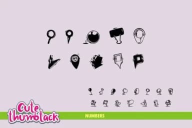 Cute Thumbtack by onoborgol — Dingbats Font — thumbnail 4