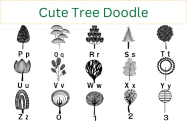 Cute Tree by Nun Sukhwan — Dingbats Font — thumbnail 3