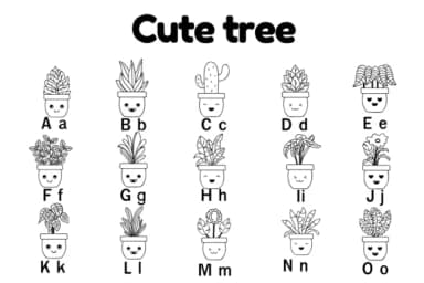 Cute Tree by Nun Sukhwan — Dingbats Font — thumbnail 2