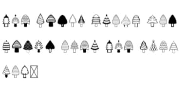 Cute Tree Christmas by danita.kukkai — Dingbats Font — thumbnail 6