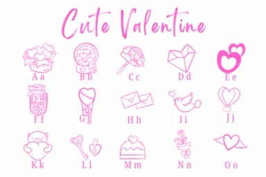 Cute Valentine by Suphitchaya — Dingbats Font — thumbnail 2