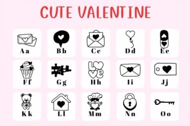 Cute Valentine by CHANOK — Dingbats Font — thumbnail 2