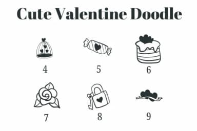 Cute Valentine Doodle by Suphitchaya — Dingbats Font — thumbnail 4