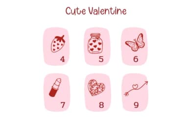 Cute Valentine Doodle by Pui Art — Dingbats Font — thumbnail 4