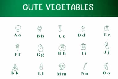 Cute Vegetables by Ketsarin — Dingbats Font — thumbnail 2