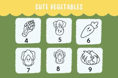 Cute Vegetables by Natchuta — Dingbats Font — thumbnail 4