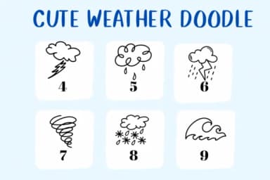 Cute Weather Doodle by CHANOK — Dingbats Font — thumbnail 4