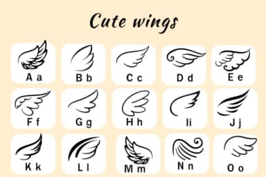 Cute Wings by Nun Sukhwan — Dingbats Font — thumbnail 2