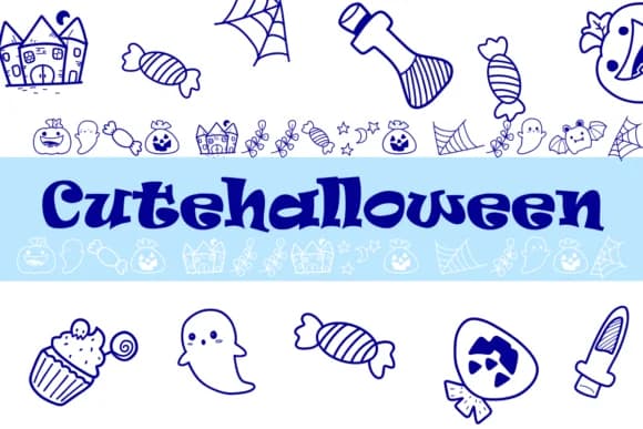 Cutehalloween by Sirinart — Dingbats Font