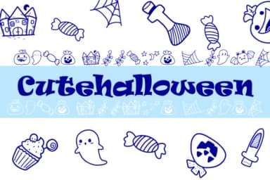 Cutehalloween by Sirinart — Dingbats Font — thumbnail 1