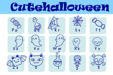 Cutehalloween by Sirinart — Dingbats Font — thumbnail 3