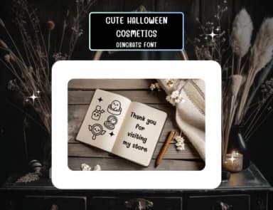 Cutehalloweencosmetics Regular by Distiny4919 — Dingbats Font — thumbnail 8